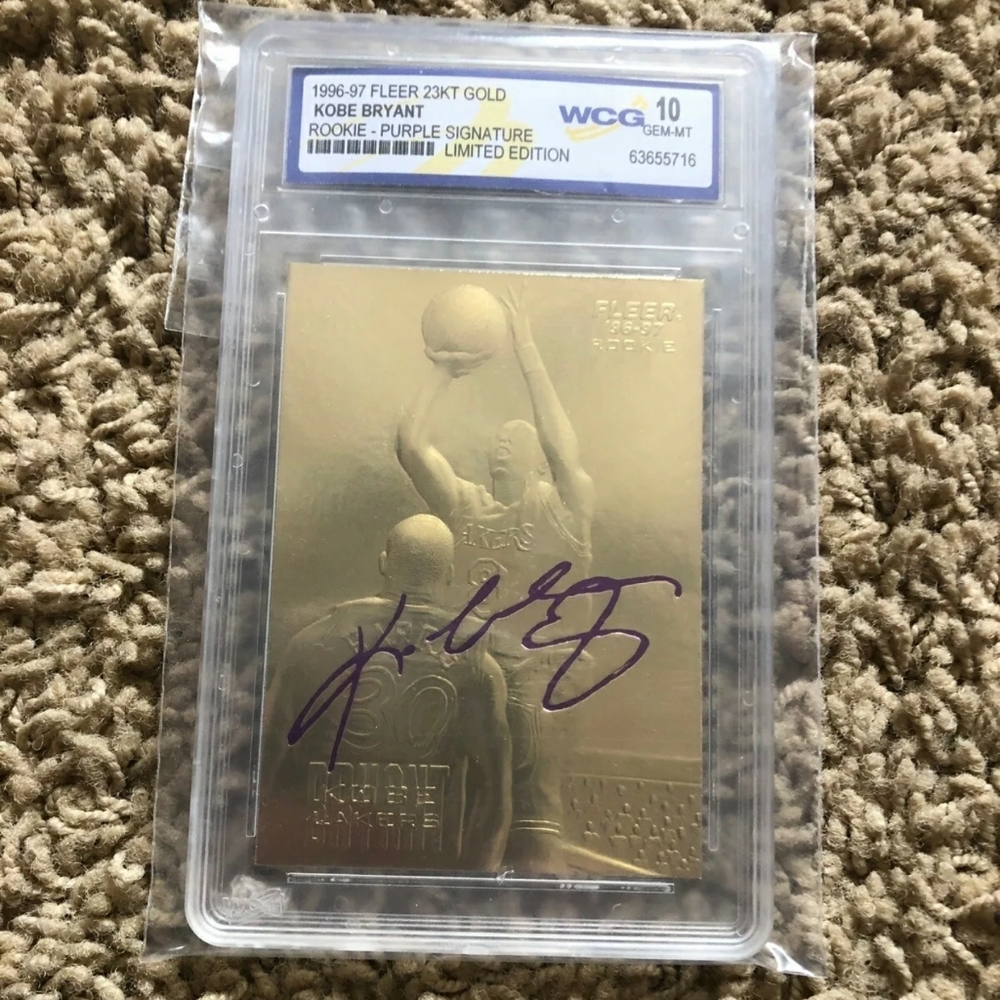 1996-1997 FLEER 23kt Gold KOBE Bryant rookie